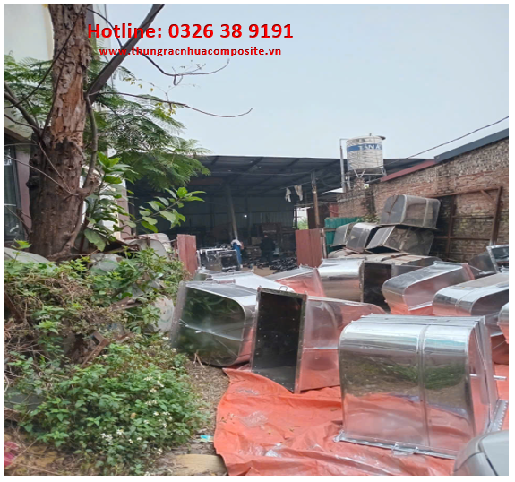 Xe thu gom rác 500l inox