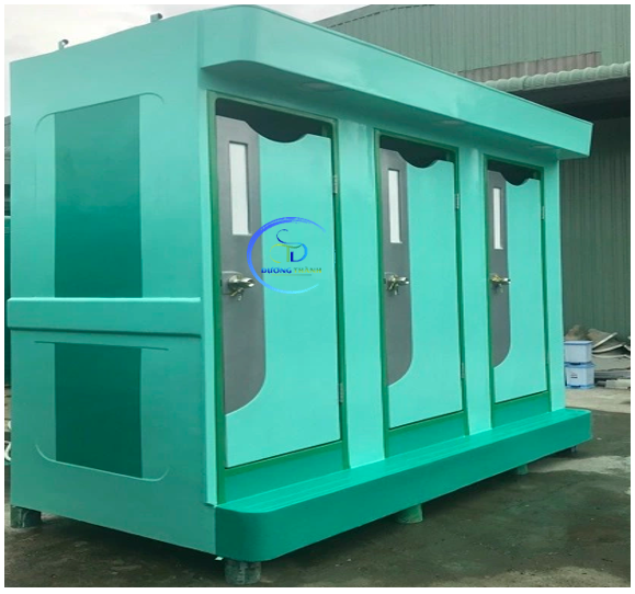 nhà vệ sinh di động 3 buồng