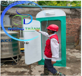Nhà vệ sinh di động composite công trường Hà Nội