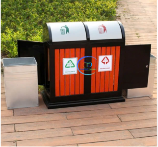 Thùng Rác 2 Ngăn Công Cộng Ngoài trời tại Bắc Ninh Chất Lượng
