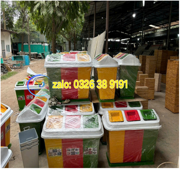 thùng rác 3 ngăn hà nội