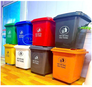 Thùng Rác Nhựa 60L, 120L, 240L, 660L, Quang Minh, Hà Nội